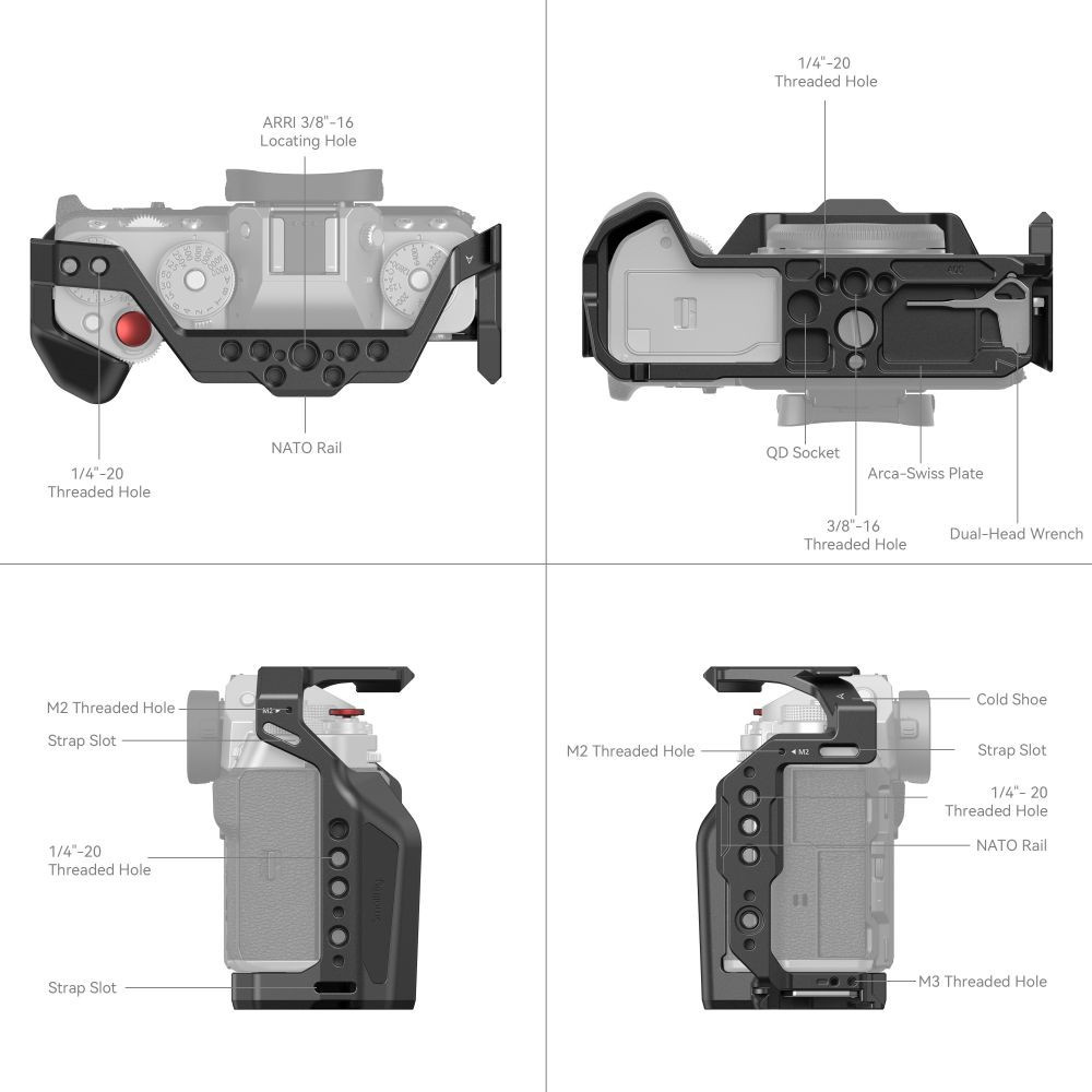 SmallRig 4135 Multifunctional Cage for FUJIFILM X-T5, image 3
