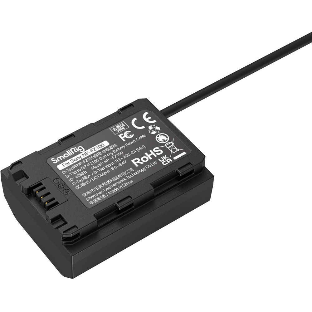 SmallRig 4253B D-Tap to NP-FZ100 Dummy Battery Power Cable, image 3