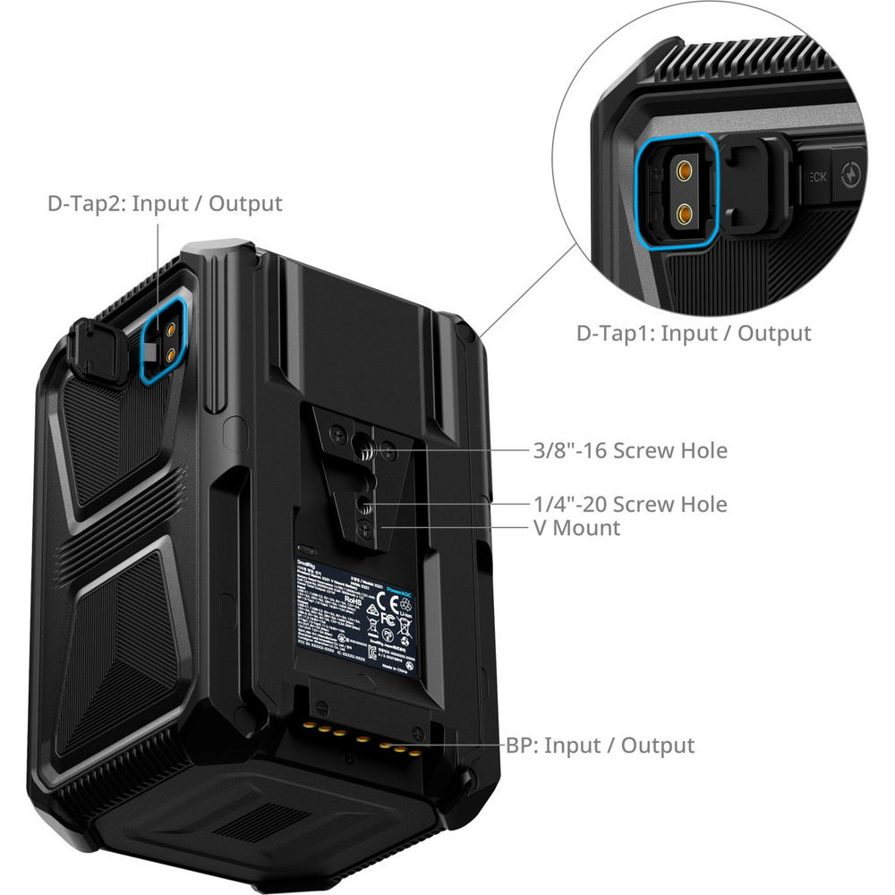 SmallRig 4985 X-Touch Smart Triple-Proof V-Mount Battery X221, image 6