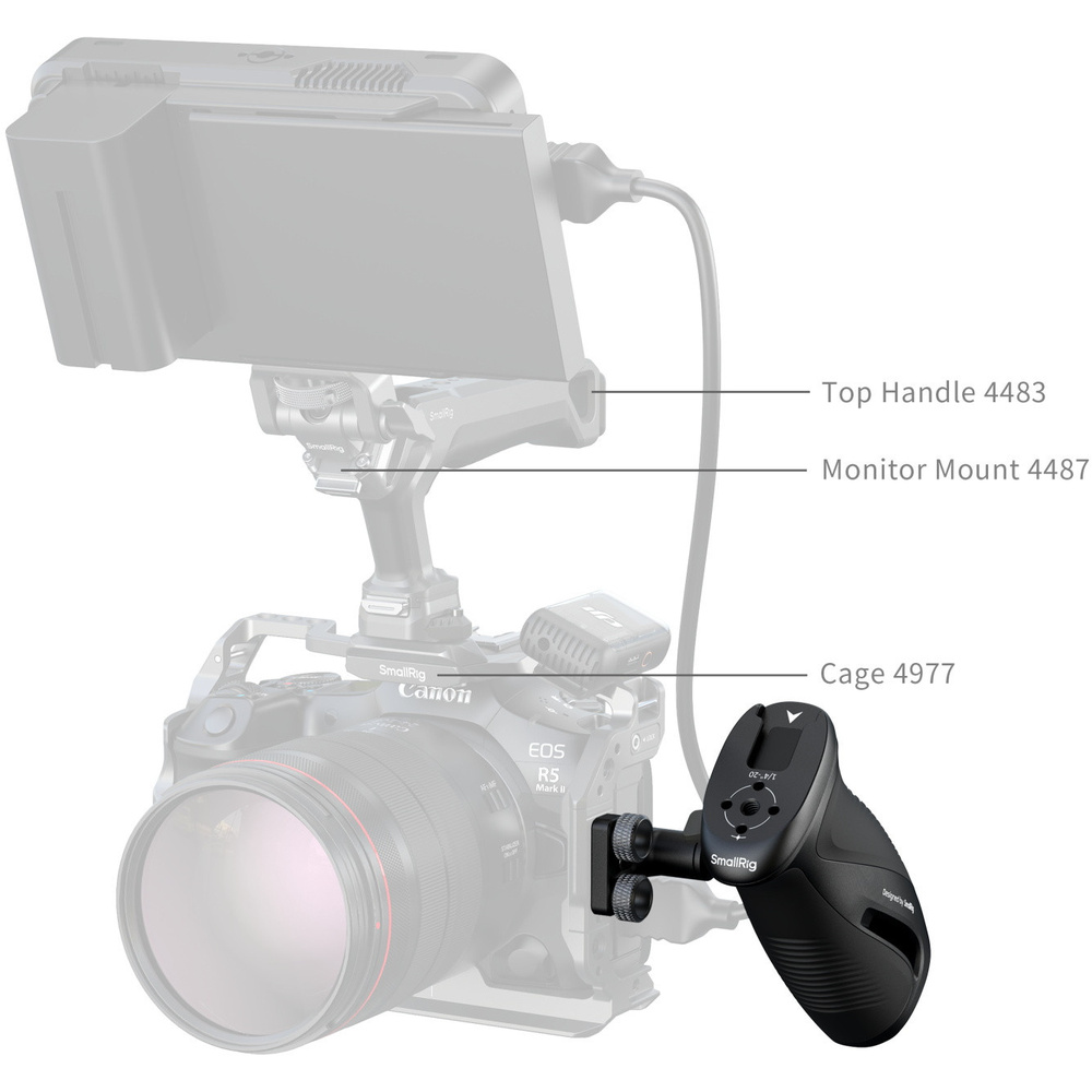 SmallRig 5194 Rotating Side Handle with 1/4"-20 Screws, image 6