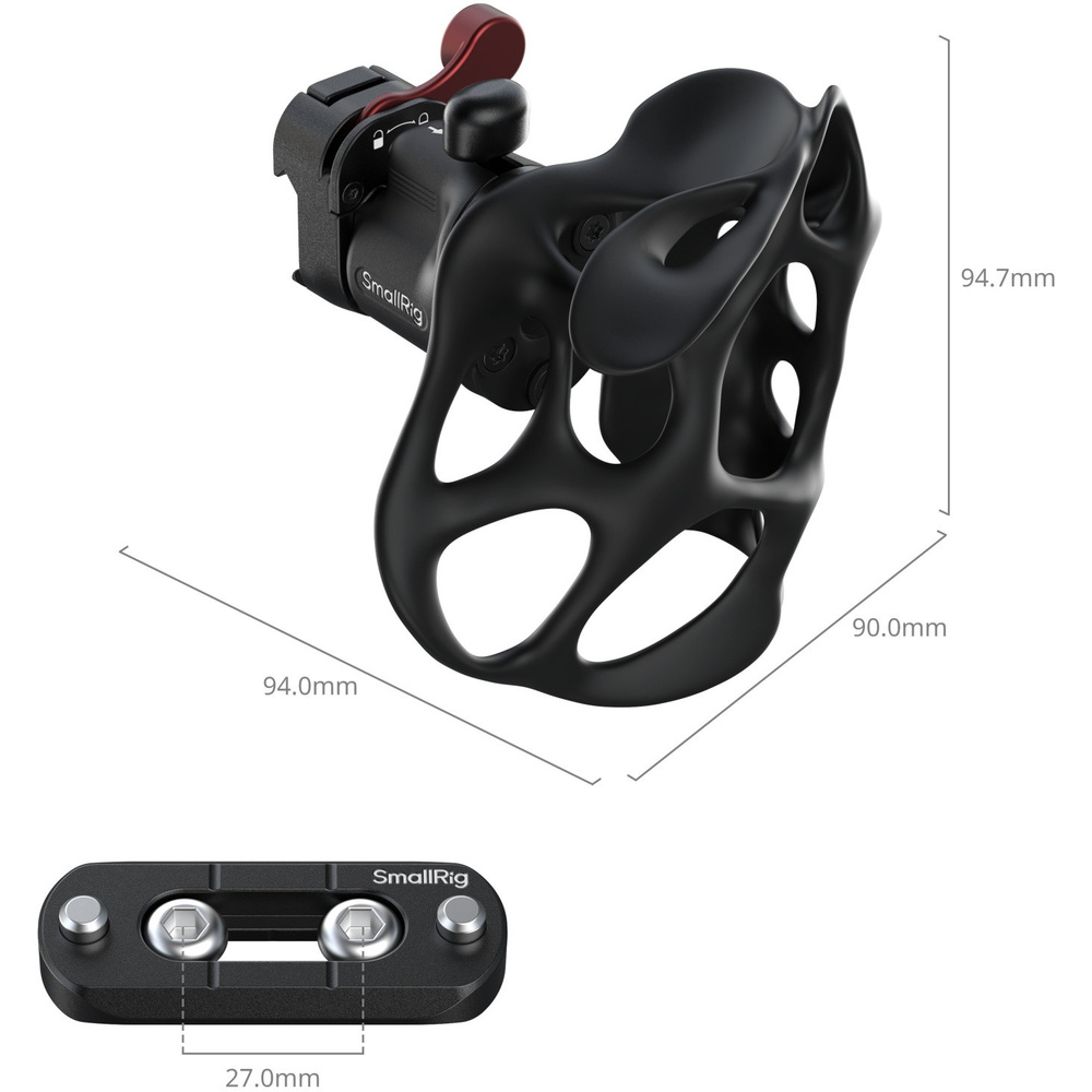 SmallRig 5243 "ImageGrip" Series Liquid Handle with NATO Clamp (Right Side), image 2