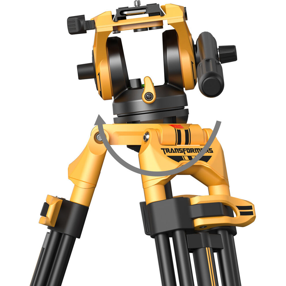 SmallRig 5523 AD-01 Heavy-Duty Tripod with Fluid Head (Bumblebee Edition), image 3