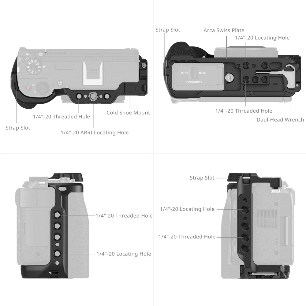 SmallRig 5807 Cage for Canon PowerShot V1 (Black), image 2