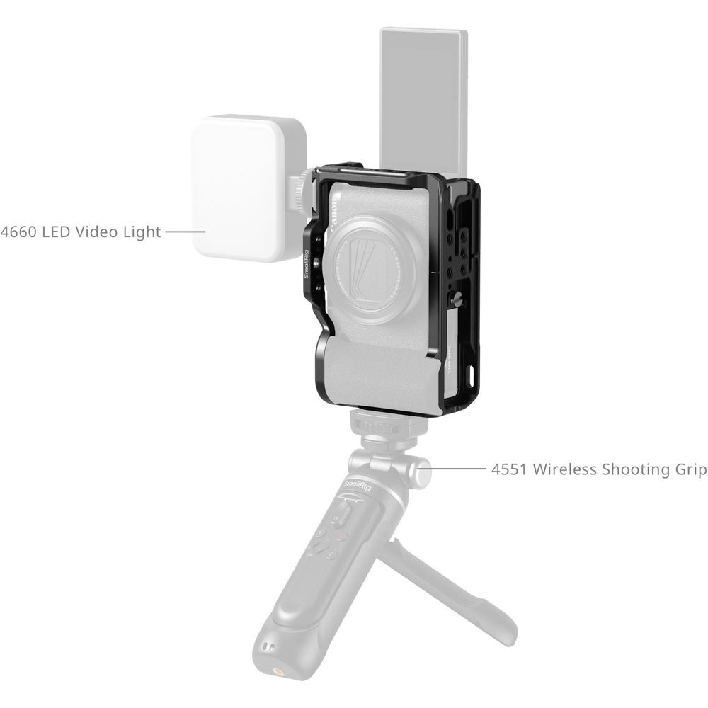 SmallRig 5807 Cage for Canon PowerShot V1 (Black), image 6