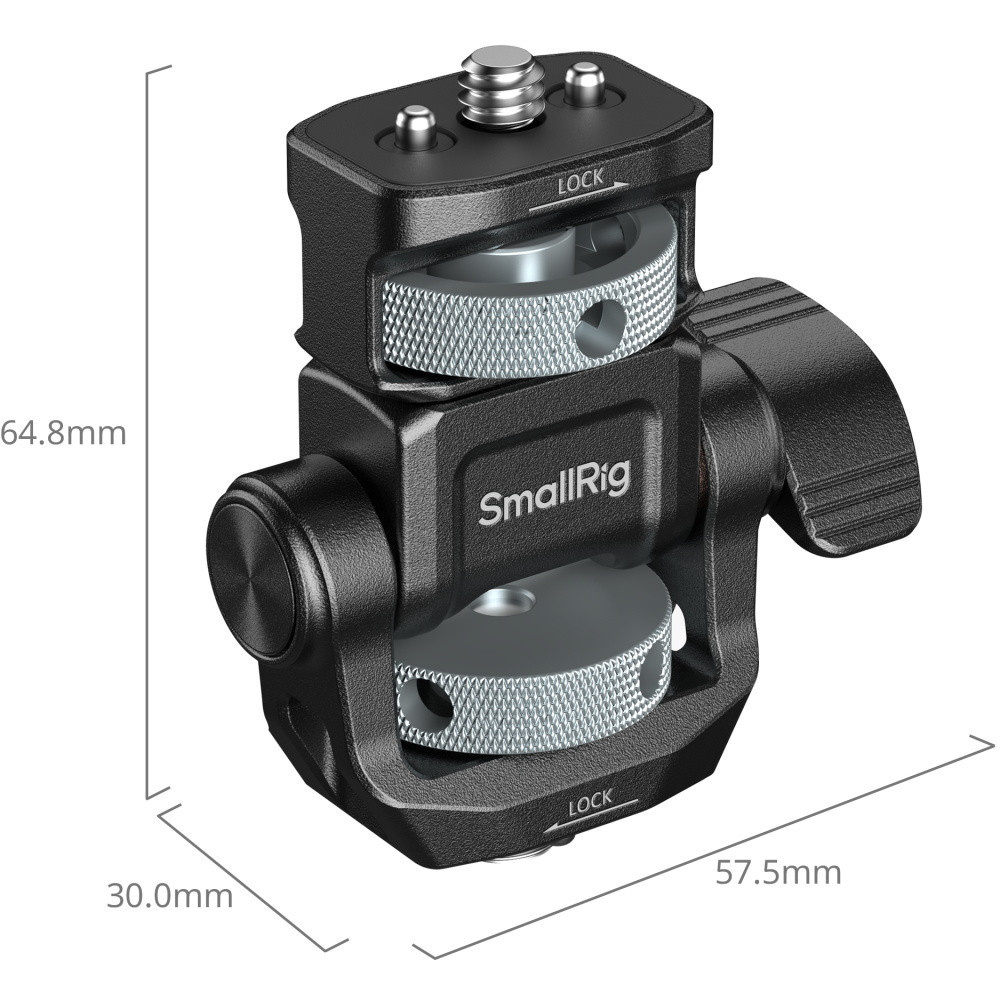SmallRig 6314 Monitor Support for Horizontal & Vertical Shooting with ARRI 3/8"-16 Locating Screw, image 6