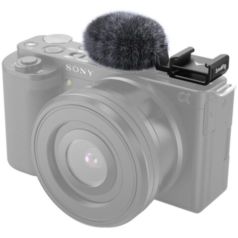 SmallRig Cold Shoe Adapter with Windshield for Sony ZV-E10 and ZV-1