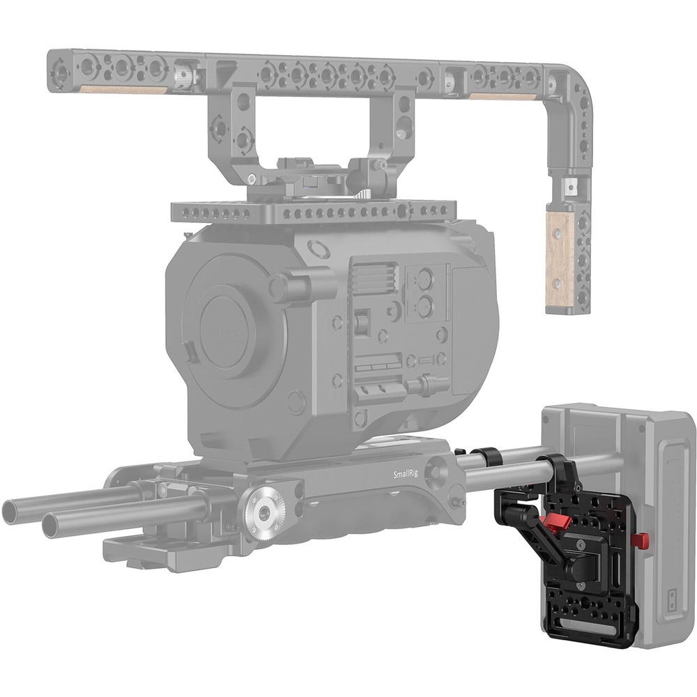 SmallRig V-Lock Battery Plate with 15mm Rod Clamp & Adjustable Arm, image 5
