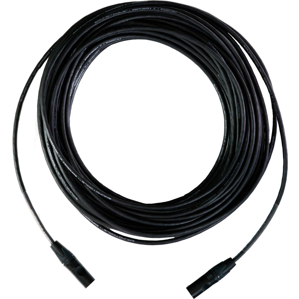 SoundTools SuperCAT Cat 7 Shielded EtherCON Cable (7.5m, Black), image 2
