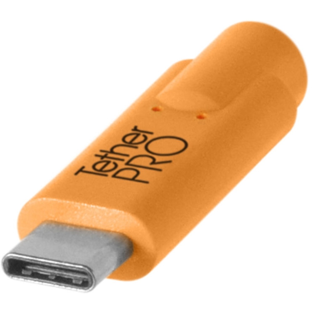 Tether Tools TetherPro USB Type-C Male to USB Type-C Male Cable (3', Orange), image 2