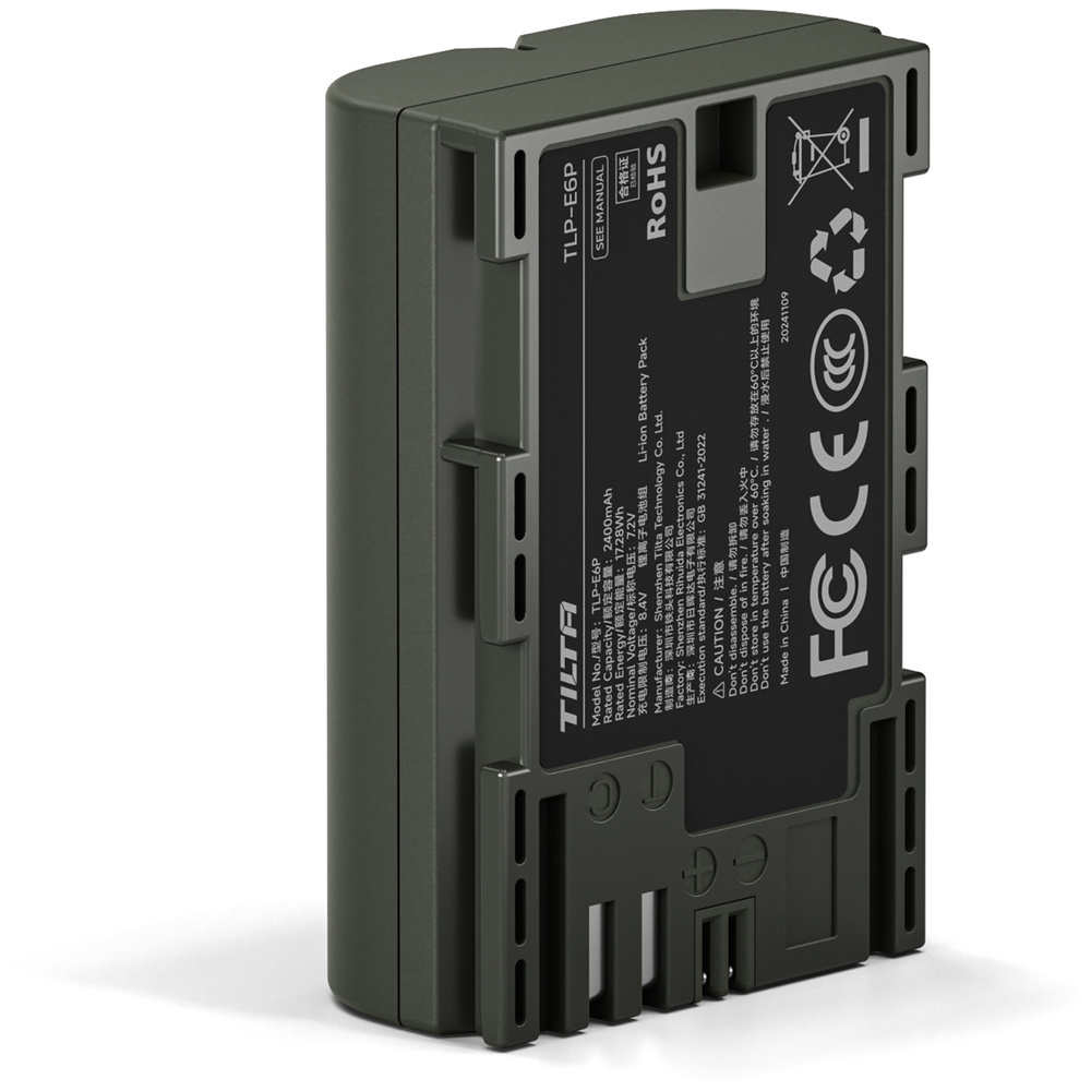 Tilta LP-E6P Battery with USB-C Input (2400mAh, Green), image 3