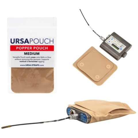 Ursa Popper Pouch (Medium, Beige)