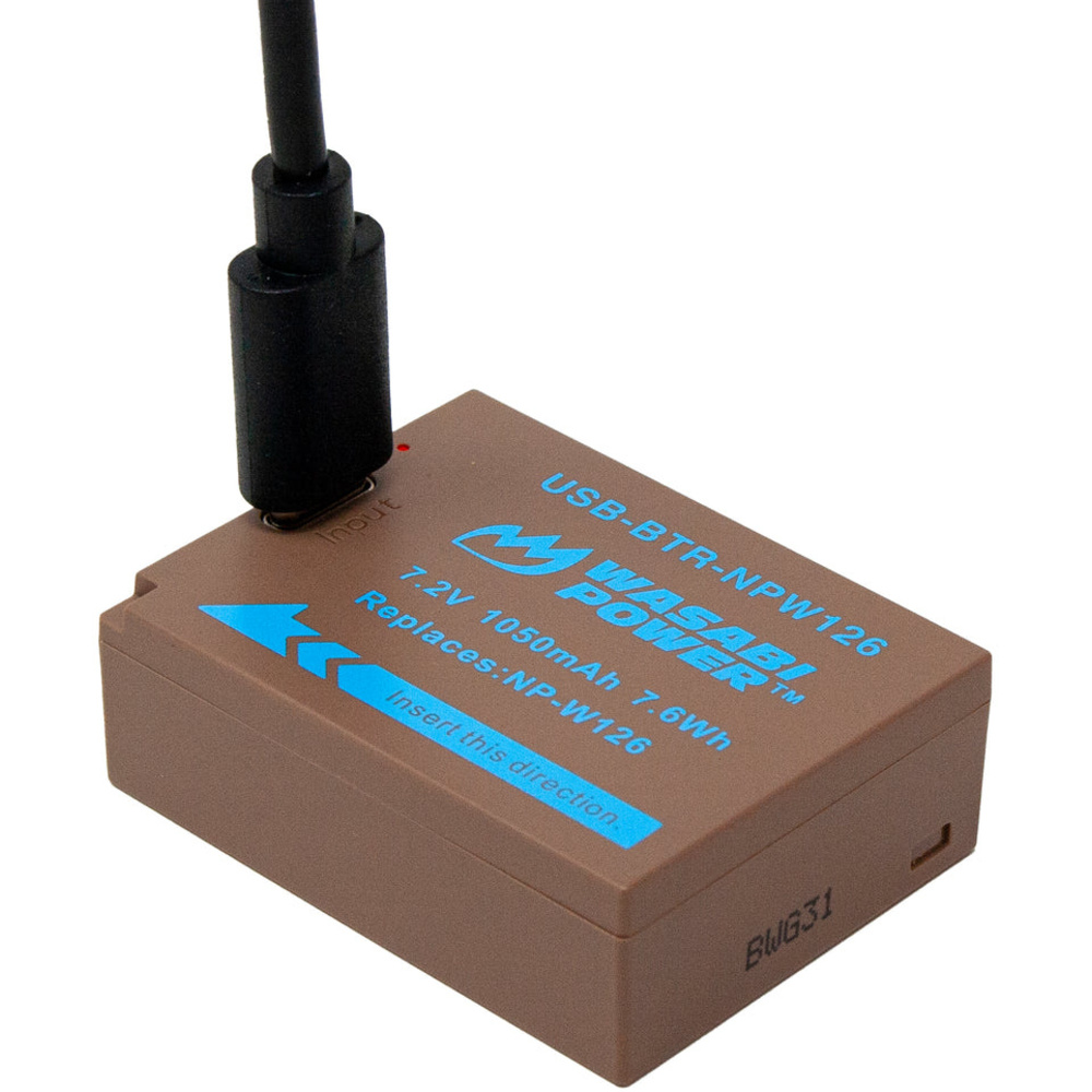 Wasabi Power NP-W126 Battery (USB-C Charging), image 2