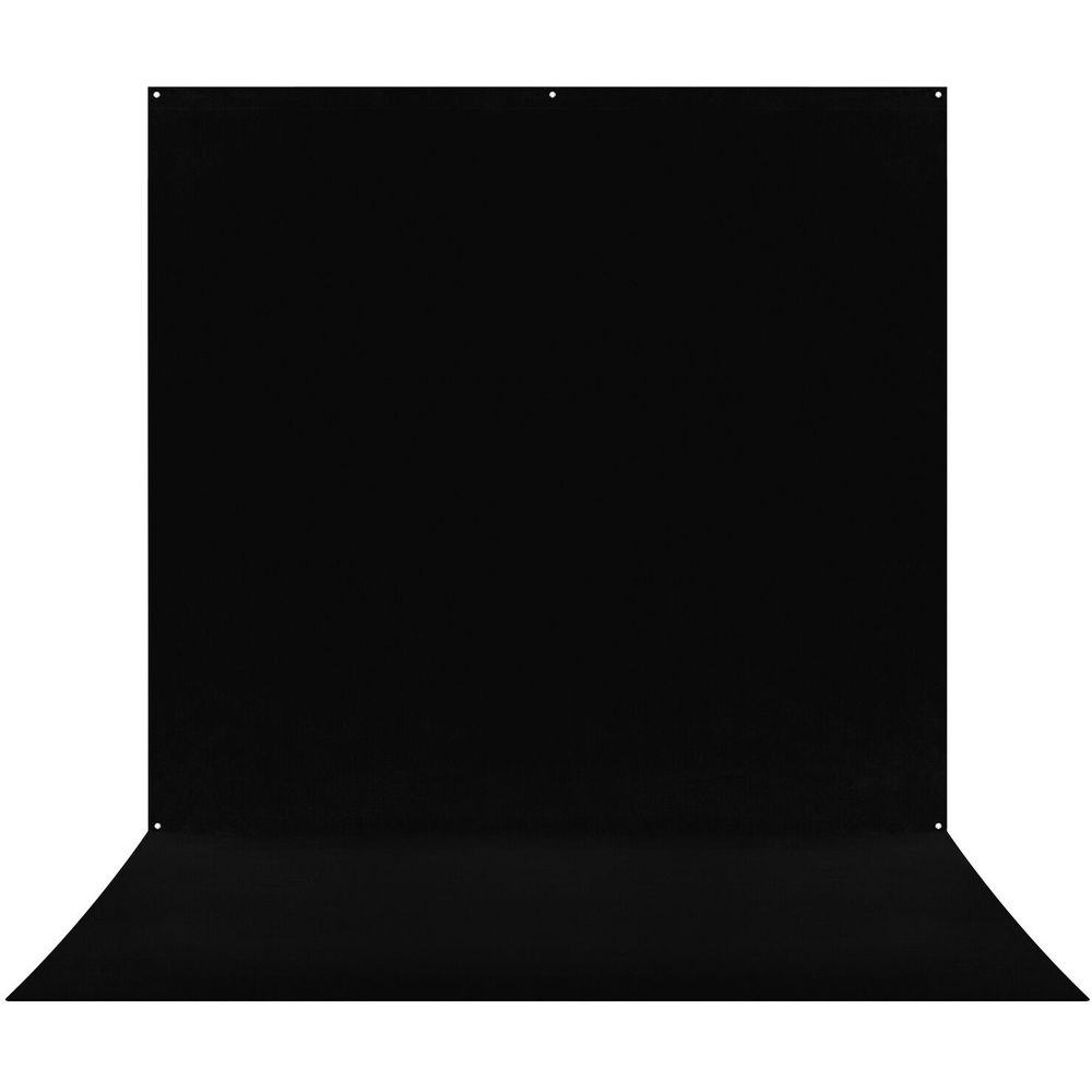 Westcott X-Drop Pro Wrinkle-Resistant Backdrop Sweep (Rich Black, 8 x 13')