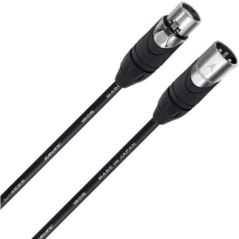 WORLDS BEST CABLES Canare L-4E6S Balanced XLR Cable with Amphenol XLR Connectors (1.8m)